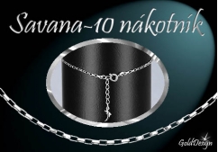 Savana 10 - nákotník rhodium